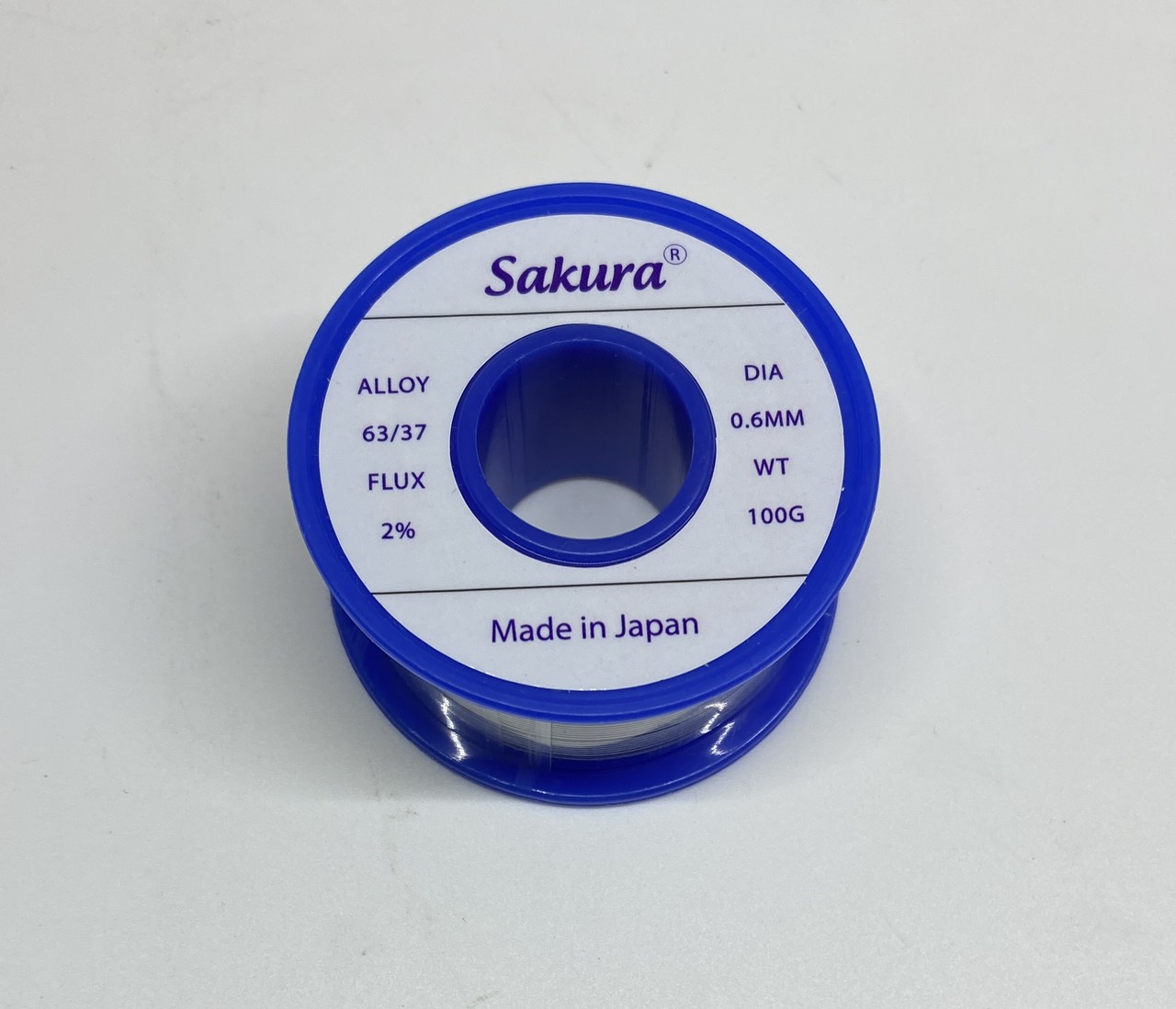 Chì hàn thiết hàn nhật bản sakura cuộn 100gr 63/37 flux 2% - linhkien hd