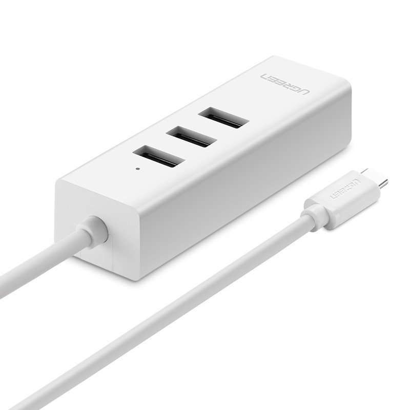 Cáp Chuyển Đổi Usb Type C Sang Lan + Hub Usb Ugreen 20792 - Usb To Lan Chuẩn C