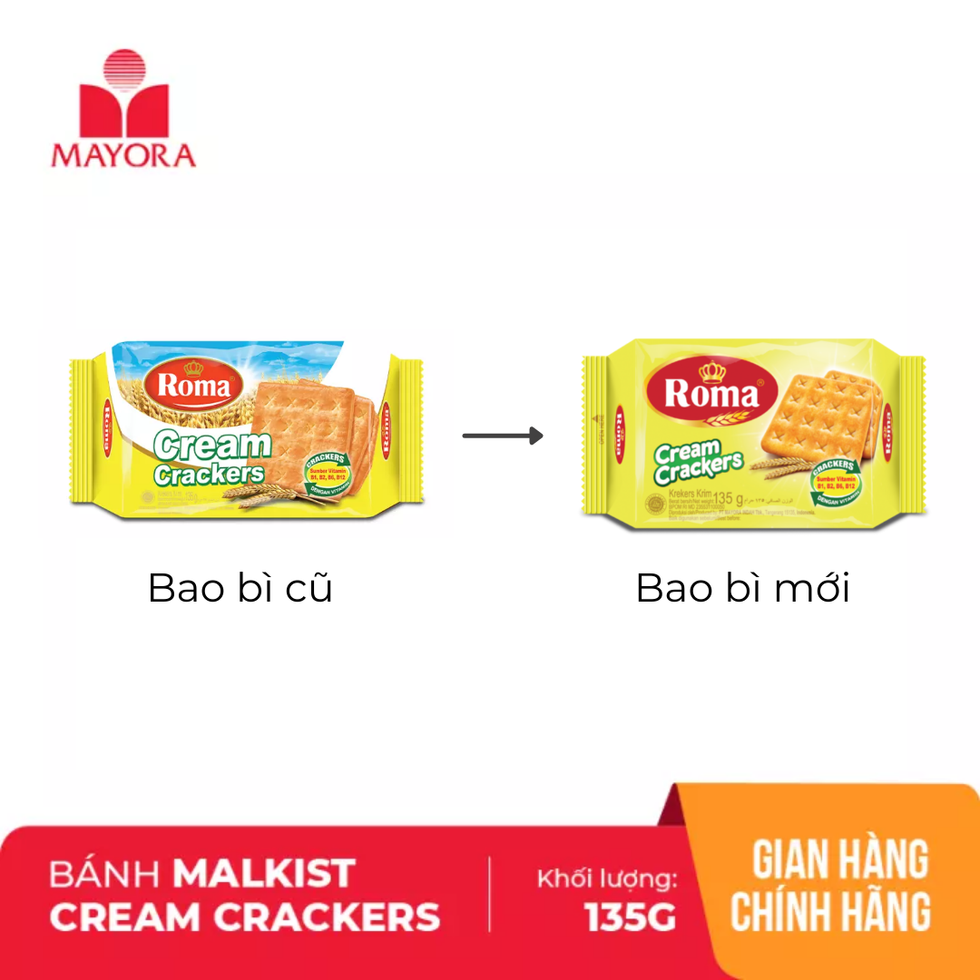BÁNH MALKIST CREAM CRACKERS 135G