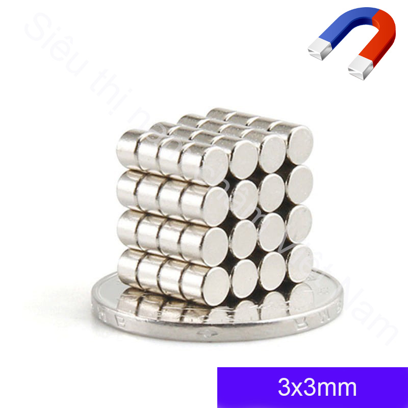 Nam châm 3x3mm ( 200 Viên)