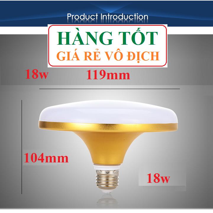 [HCM]Bóng đèn LED UFO Gold 18W