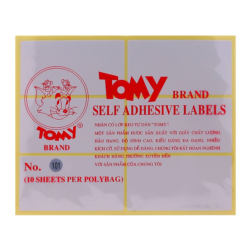 Decal nhãn dán tomy 101.