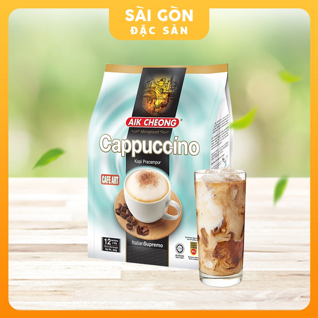 Cà phê  Aik Cheong Tek Tarik Capuchino (12 Gói x 25g)