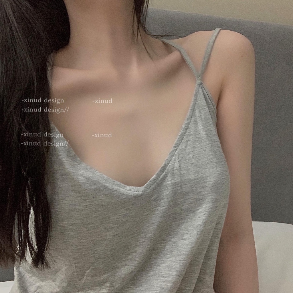 Đầm hai dây chéo lưng nữ thời trang