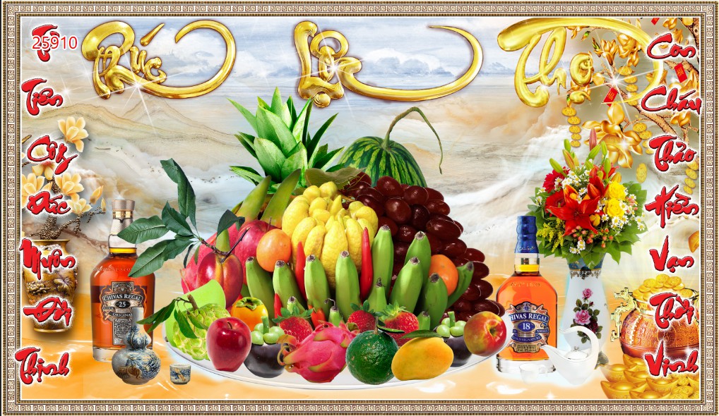 [SIÊU RẺ]Tranh dán tường 3D phòng thờ