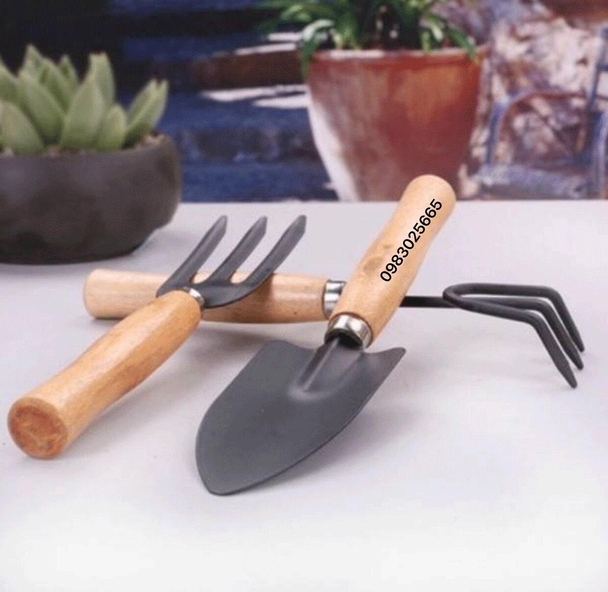 Bộ dụng cụ làm vườn cầm tay 3 món