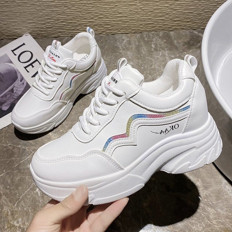 [HCM]Bata sneaker nâng đế trắng