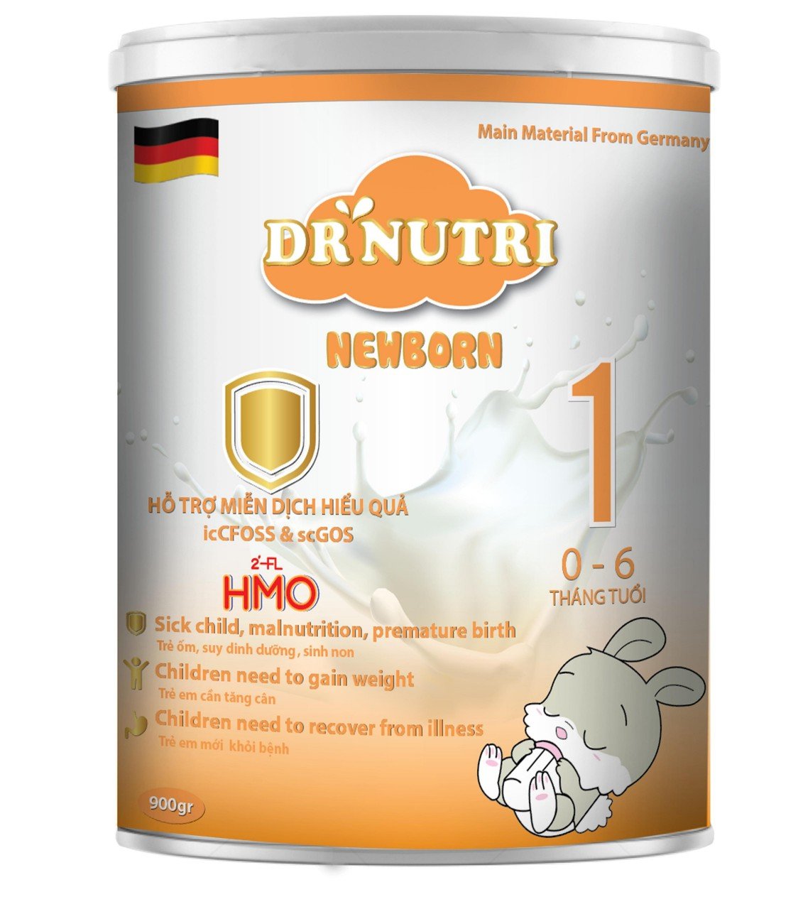 Sữa bột dinh dưỡng sơ sinh Dr Nutri Newborn 900g (0 – 6 tháng)