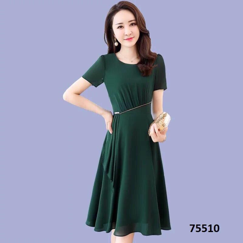 Váy dự tiệc công sở đính ngọc sang trọng