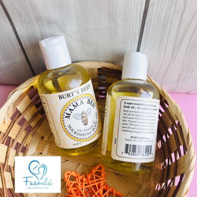 [HCM]Dầu Chống Rạn Da Cho Bà Bầu BurtS Bees Mama Bee