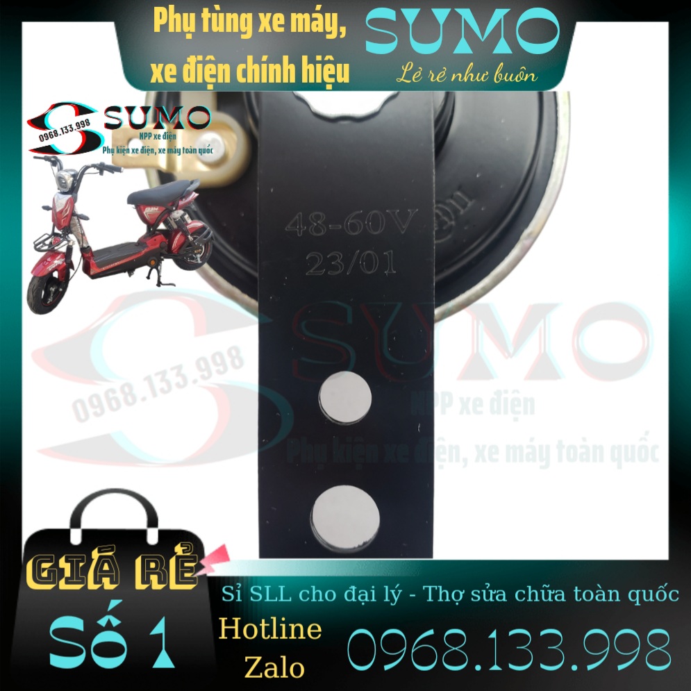 Còi đỏ xe điện 48V-60V - Phụ tùng xe SUMO