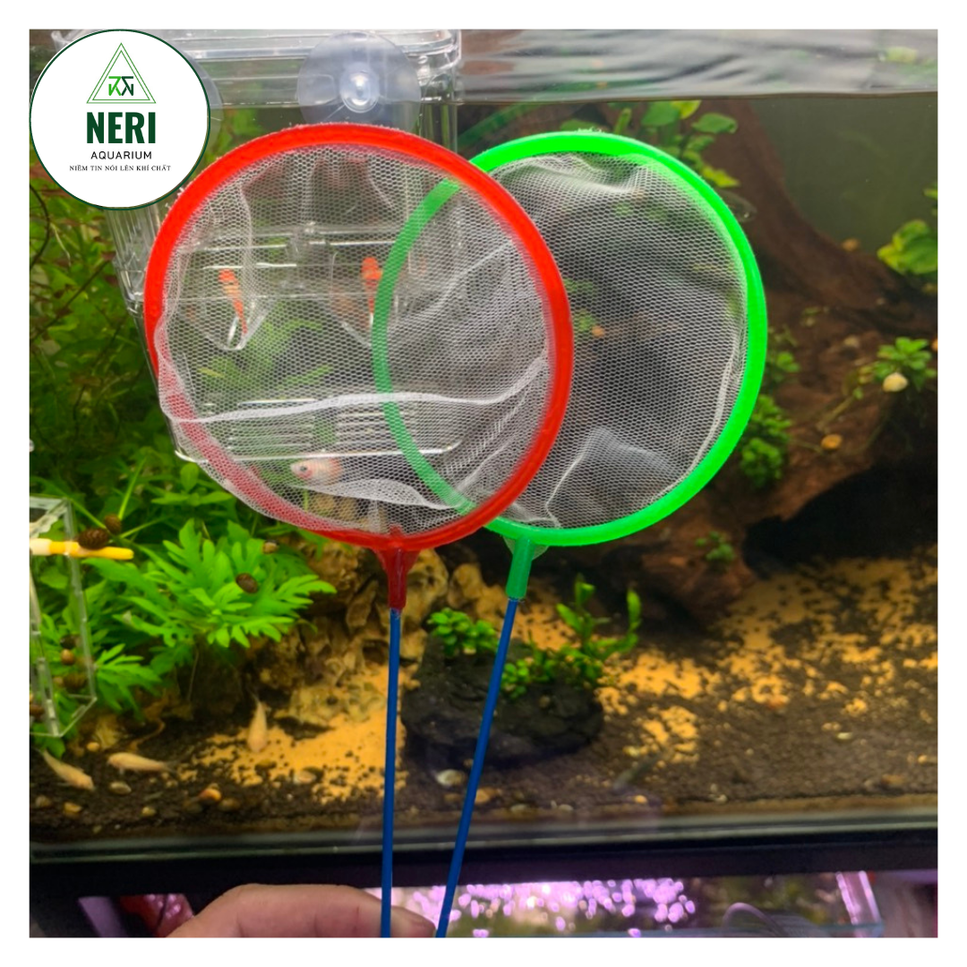 Vợt Cá Tép Mini - Vợt Artemia ☘ Lưới Siêu Mịn - Siêu Mềm