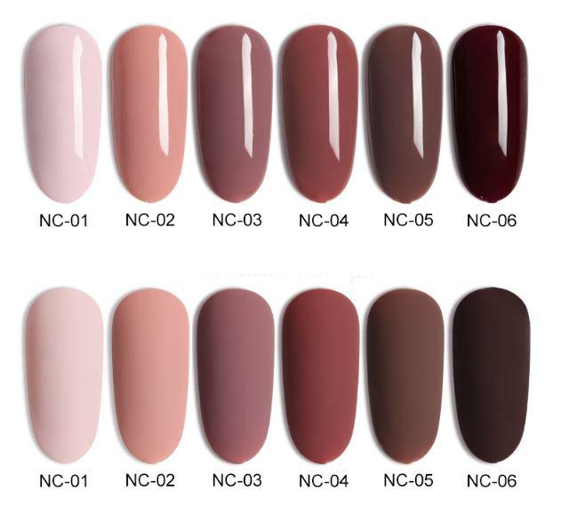Sơn móng gel set 6 màu NC