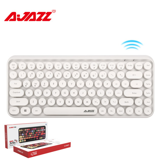 Nơi bán Bàn Phím Răng Xanh AJAZZ 308i Nắp Chìa Khóa Tròn Kết Nối Răng Xanh 10M loại tốt 462106243_VNAMZ-862488274