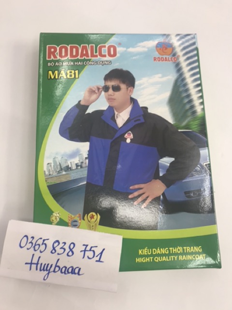 Bộ Áo Mưa Cao Cấp 2 Lớp Nhiều Công Dụng (RODALCO THỦY SƠN)