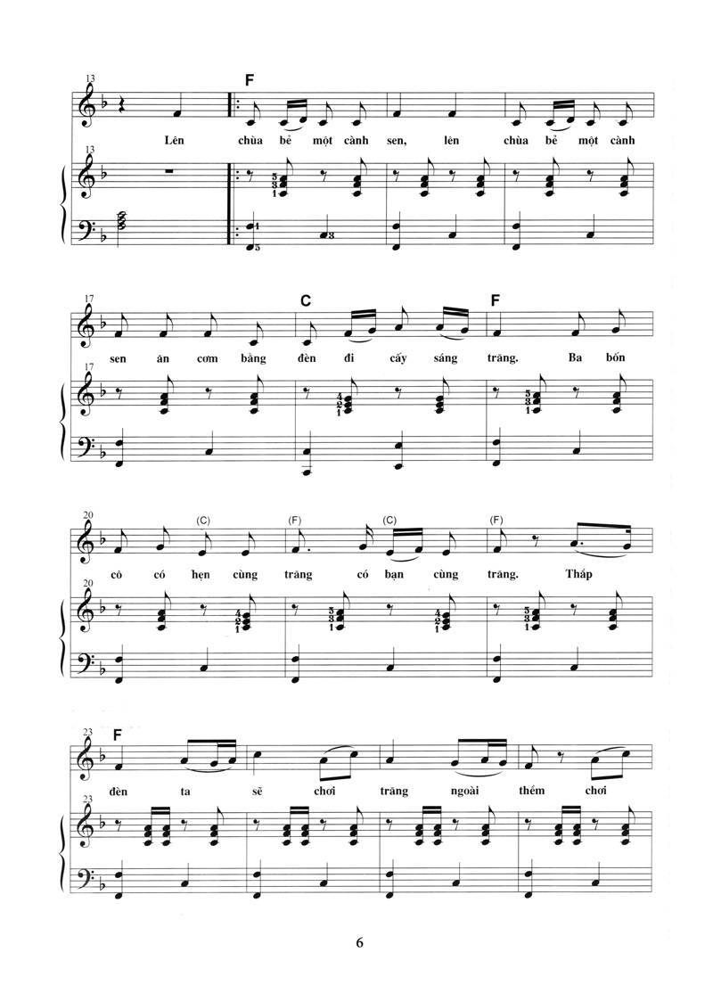 Thực Hành Đệm Piano - Chủ đề : Ca Khúc Thiếu Nhi - Phần 2