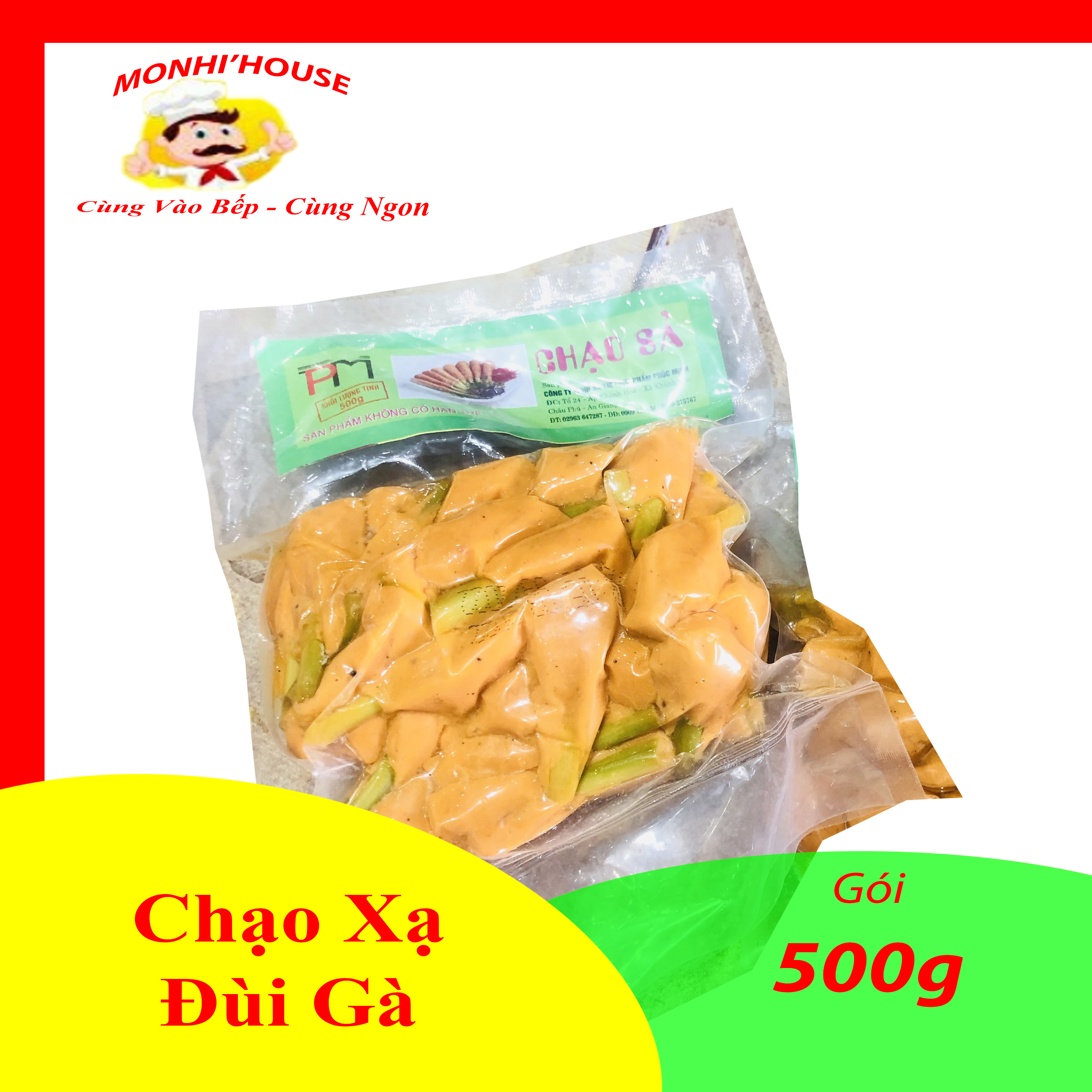 500g Chạo sả đùi gà nướng, chiên,