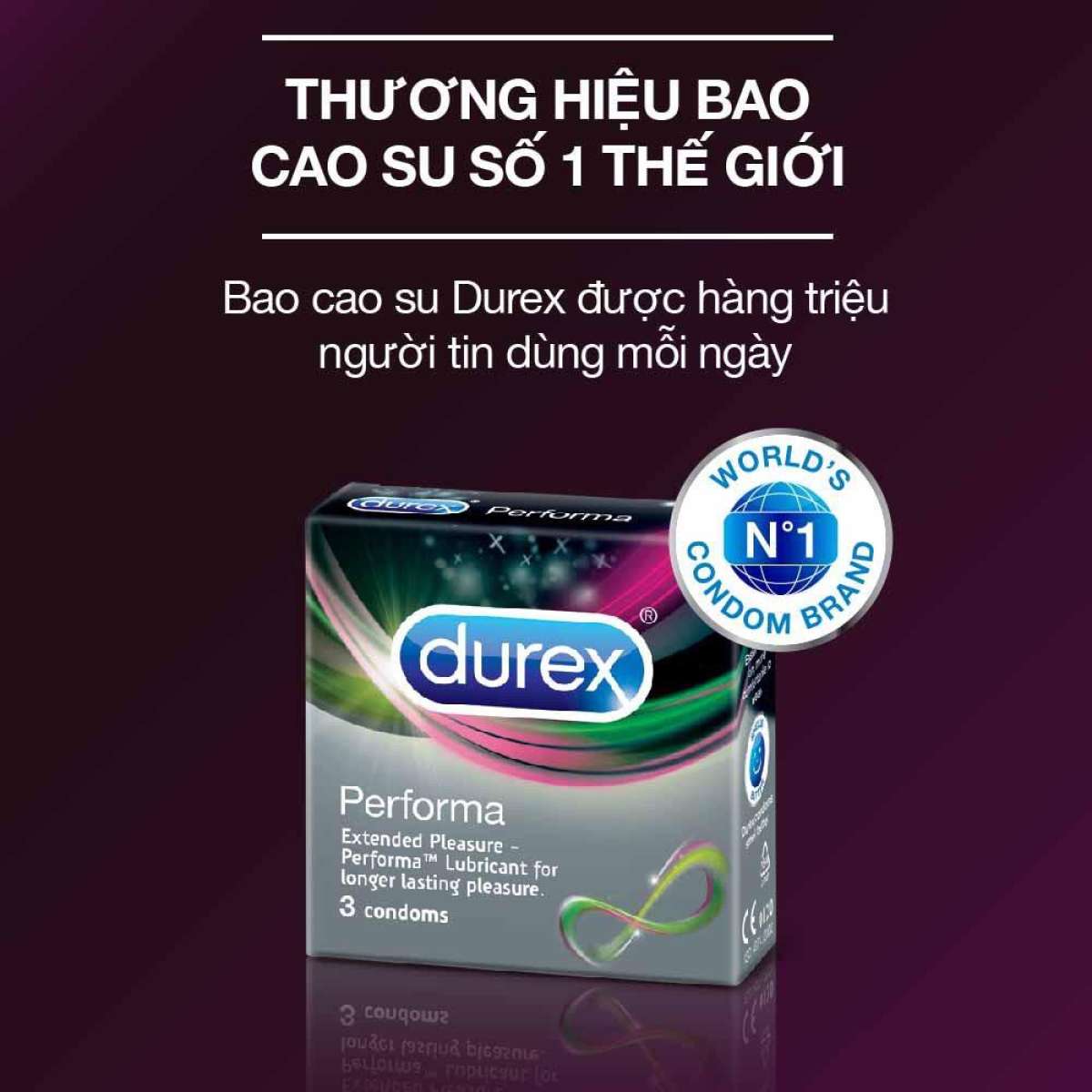 Bao cao su Durex Performa 3 bao [ Che tên sản phẩm ]