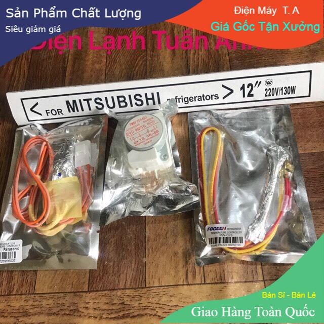 Combo Bộ Xả Đá Tủ Lạnh Panasonic (Sò Nóng +Sò Lạnh +Bóng Sấy+Đồng Hồ Thời Gian )