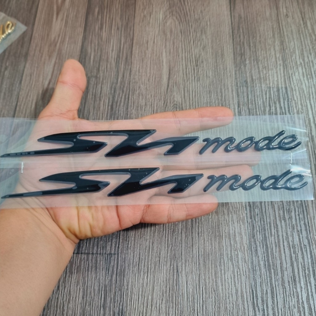 Tem dán xe chữ sh mode nổi như tem zin hãng keo cực dính