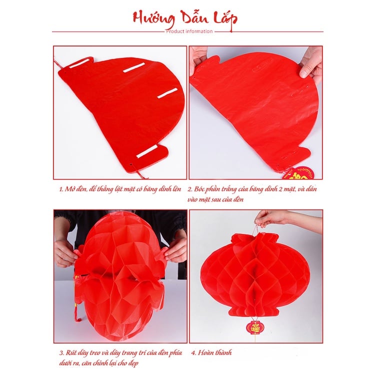 LỒNG ĐÈN ĐỎ TRANG TRÍ TẾT XUÂN