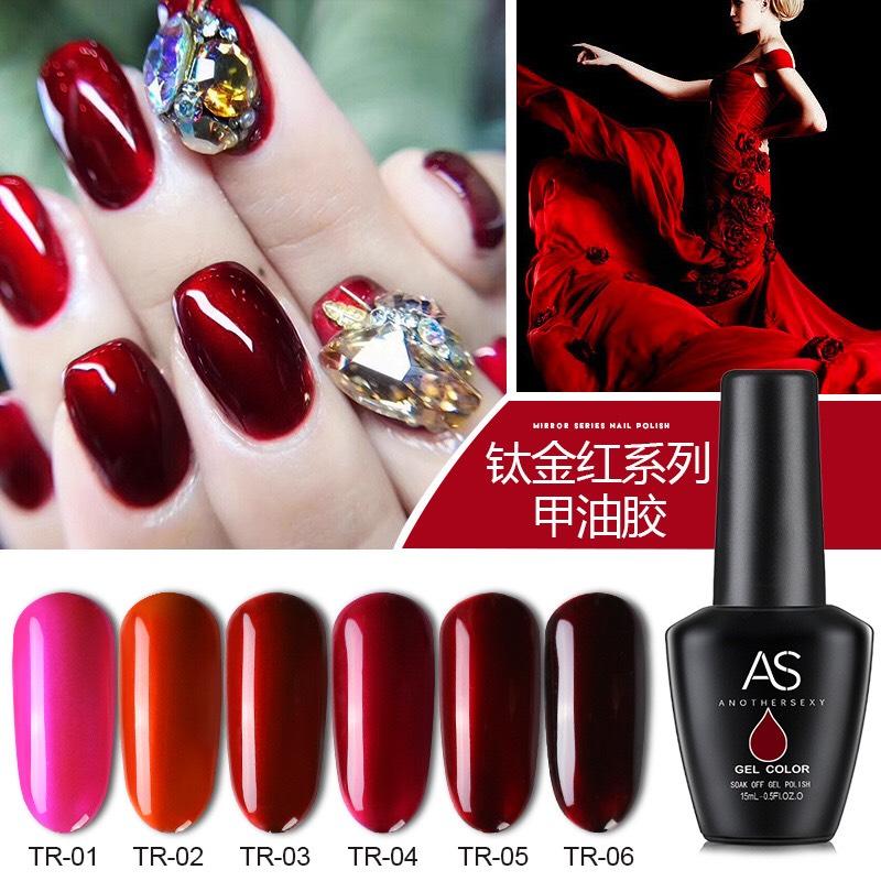 [HCM]Sơn gel AS bền màu cực kì mướt 15ML (dành cho tiệm nail chuyên nghiệp) - TR