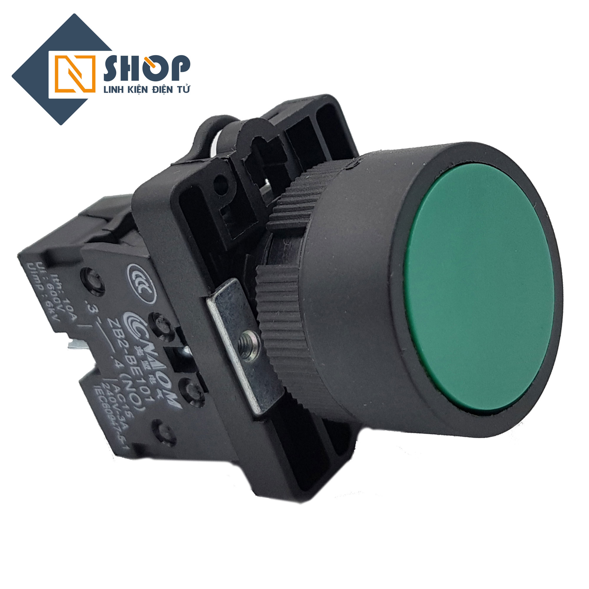 Nút nhấn XB2-EA31 ZB2-BE101 thường mở màu xanh