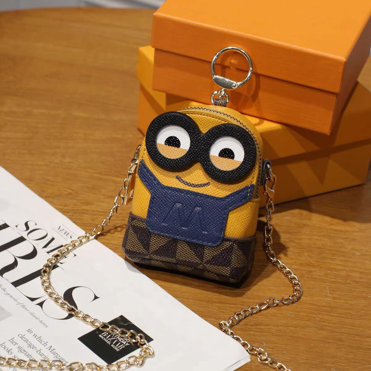 Túi đeo chéo minion giỏ xách nữ mini cute dễ thương