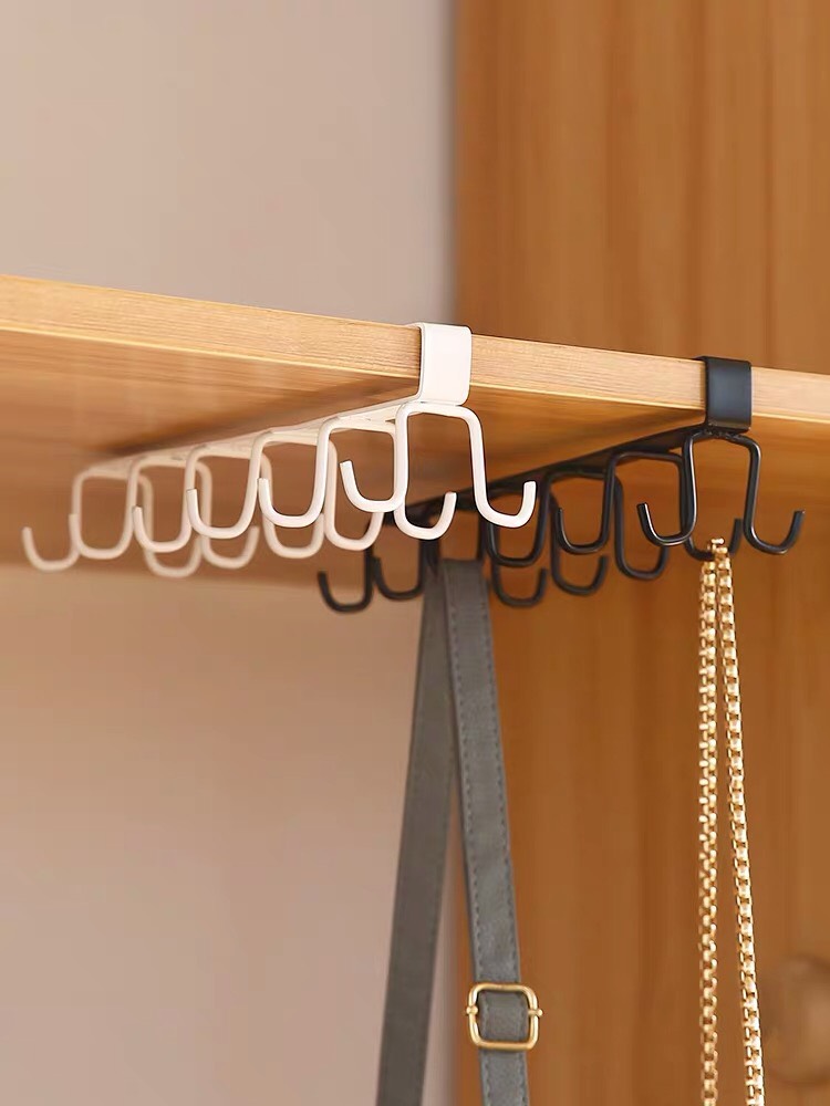 Móc treo đồ kẹp tủ bếp đôi