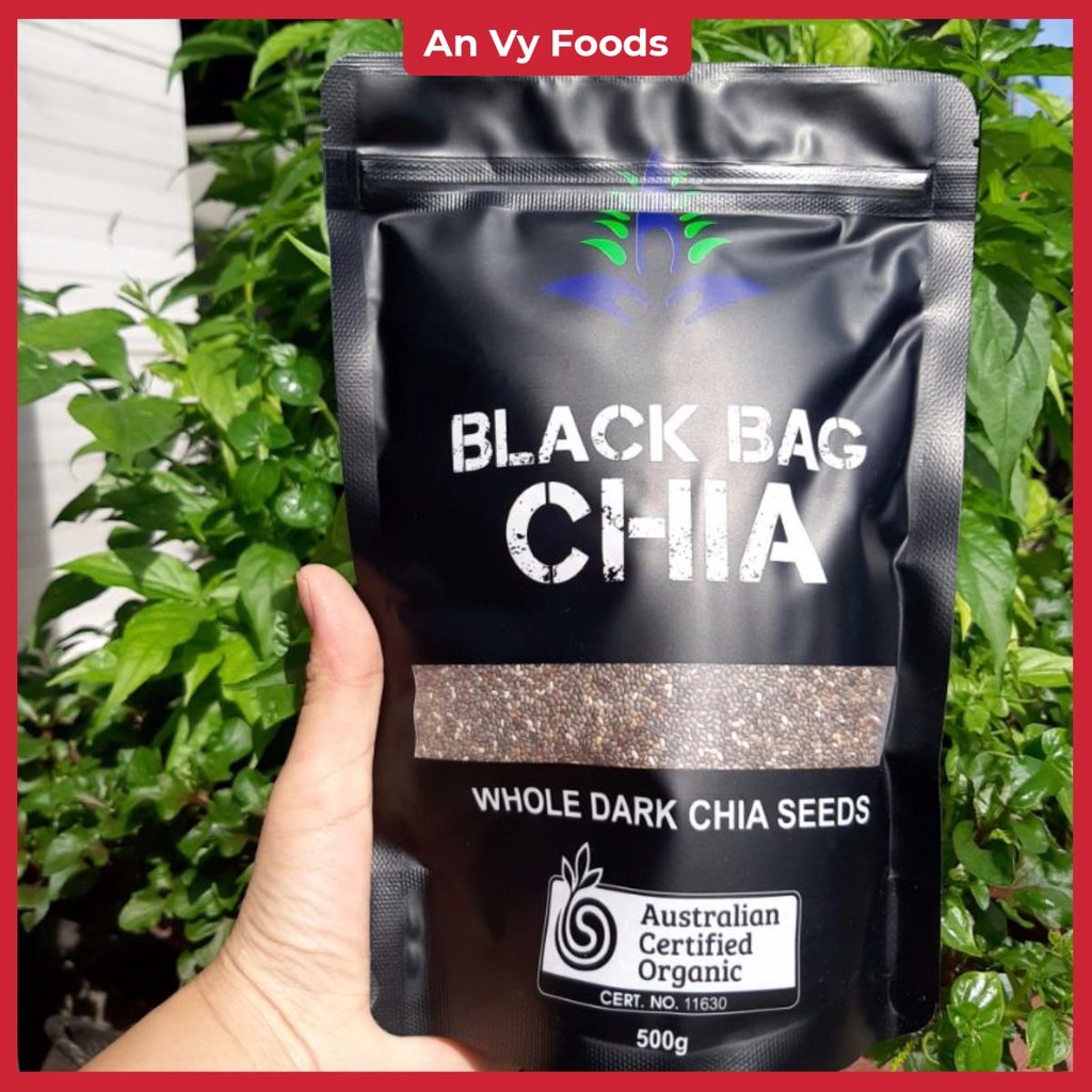 Hạt chia đen Úc [ Black Bag Chia ] túi 500gr Hàng Chuẩn