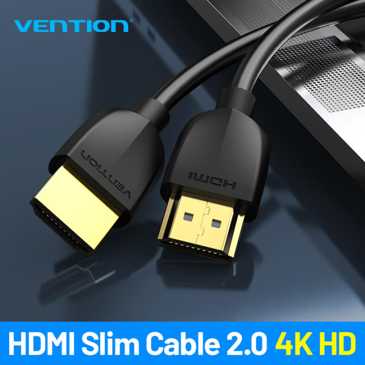 【COD】Vention dây cáp HDMI 2.0 4K Slim HDMI to HDMI 2.0 HDR 4K 60Hz 1m 2m 3m dây HDMI 2.0 for Splitter Extender 1080P Cable For PS3 PS4 HDTV Laptop…