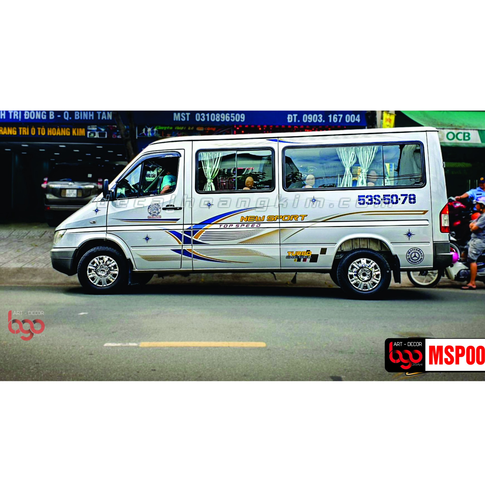 Tem xe Mercedes Sprinter - MSP003