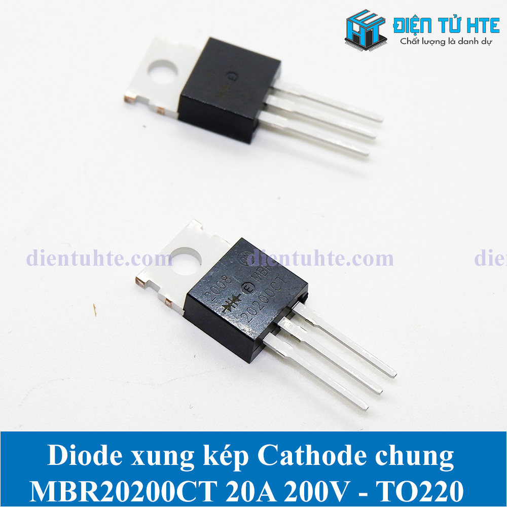 Bộ 2 Diode xung đôi Cathode chung MBR20200 MBR20200CT 20A 200V TO-220