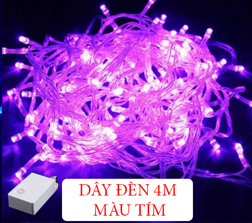 Dây đèn led trang trí noel dài 4M nhiều màu sắc