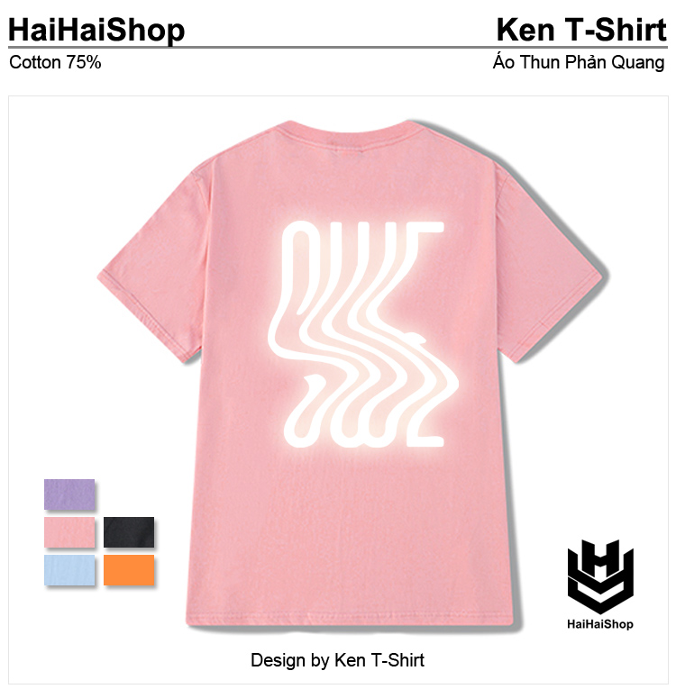 Áo Thun Phản Quang SWE, Áo Thun Cotton 75%, Áo From Rộng, Ao Thun Unisex, Áo Thun Đẹp HaiHaiShop, Áo Phông Nam Ken T-Shirt, ATPQ