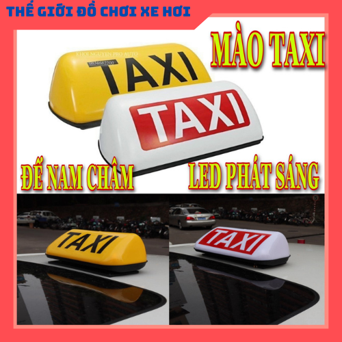 mào taxi - có đèn - đế nam châm
