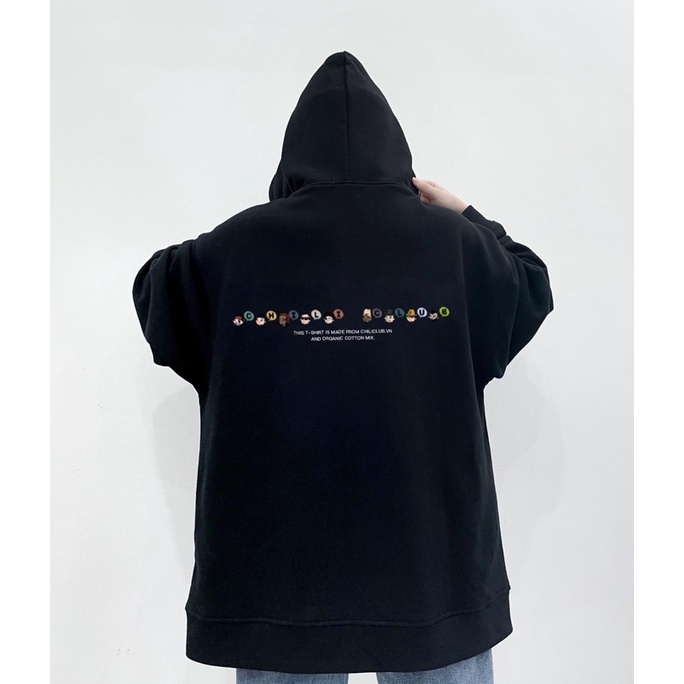 Áo Hoodie People - Đen