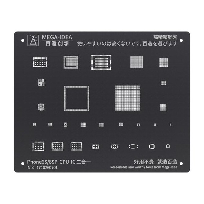 Vỉ làm chân Mega iDea đủ mã IC cho IP 6G - 13PRM
