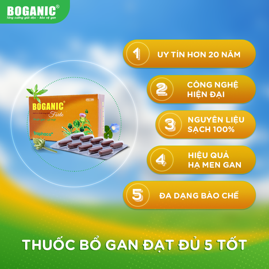 BOGANIC TRAPHACO (HỘP 5 VỈ x 20 VIÊN BAO ĐƯỜNG)