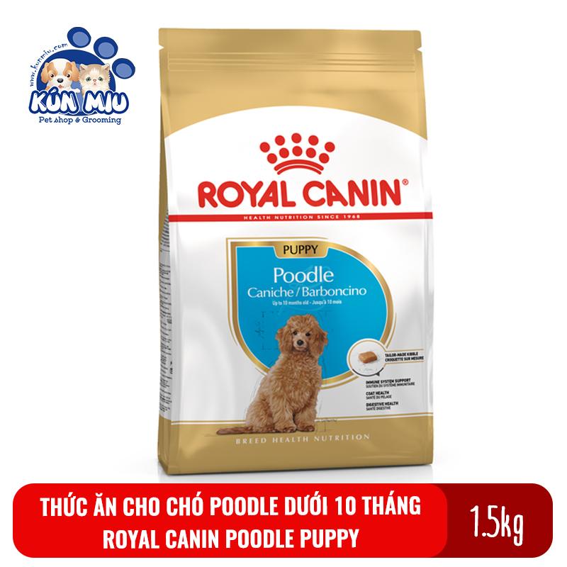 [Hoàn Tiền 10%] Thức ăn cho chó Poodle dưới 10 tháng tuổi Royal canin poodle puppy 1.5kg