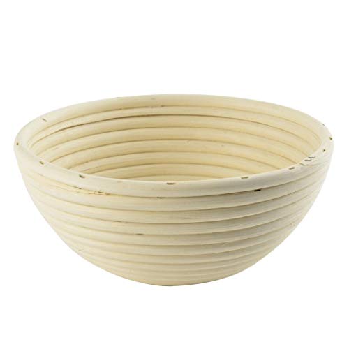 Handmade Round Natural Rattan Banneton, Bread Proofing Basket, Wicker Baking Brotform