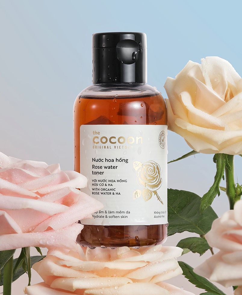 Nước hoa hồng (toner) Cocoon cấp ẩm & làm mềm da 140ml