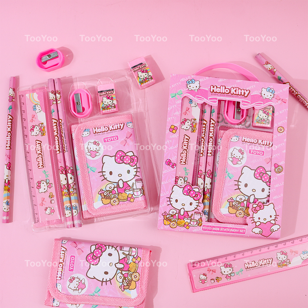 Bộ dụng cụ học tập Hello Kitty dễ thương cute TooYoo BK00628