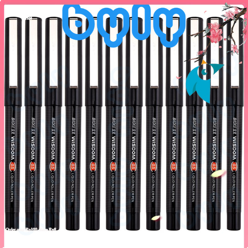 Bút gel nước baoke ngòi 0.5 wisdom bk117 - quyên byly shop