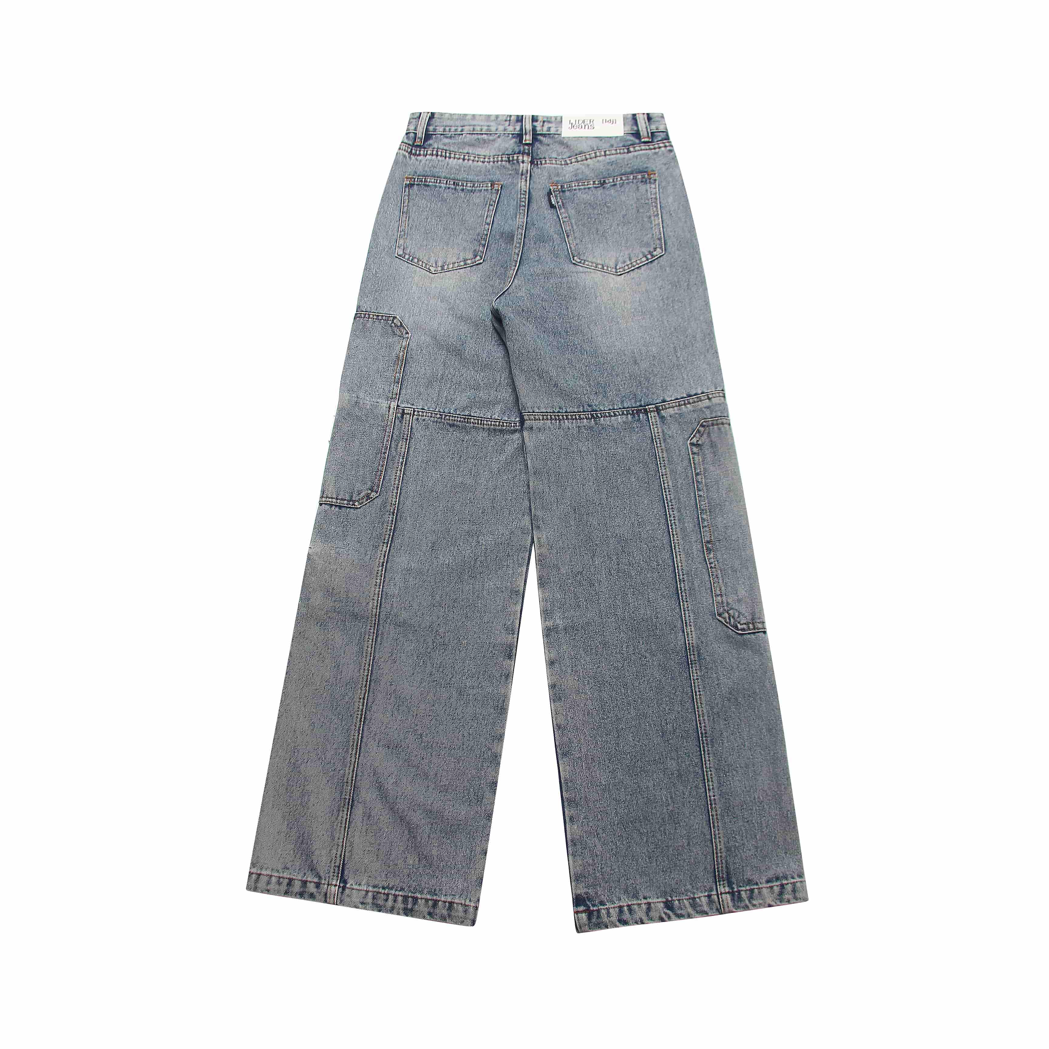 BRESLIN BONED CARGO DENIM PANTS