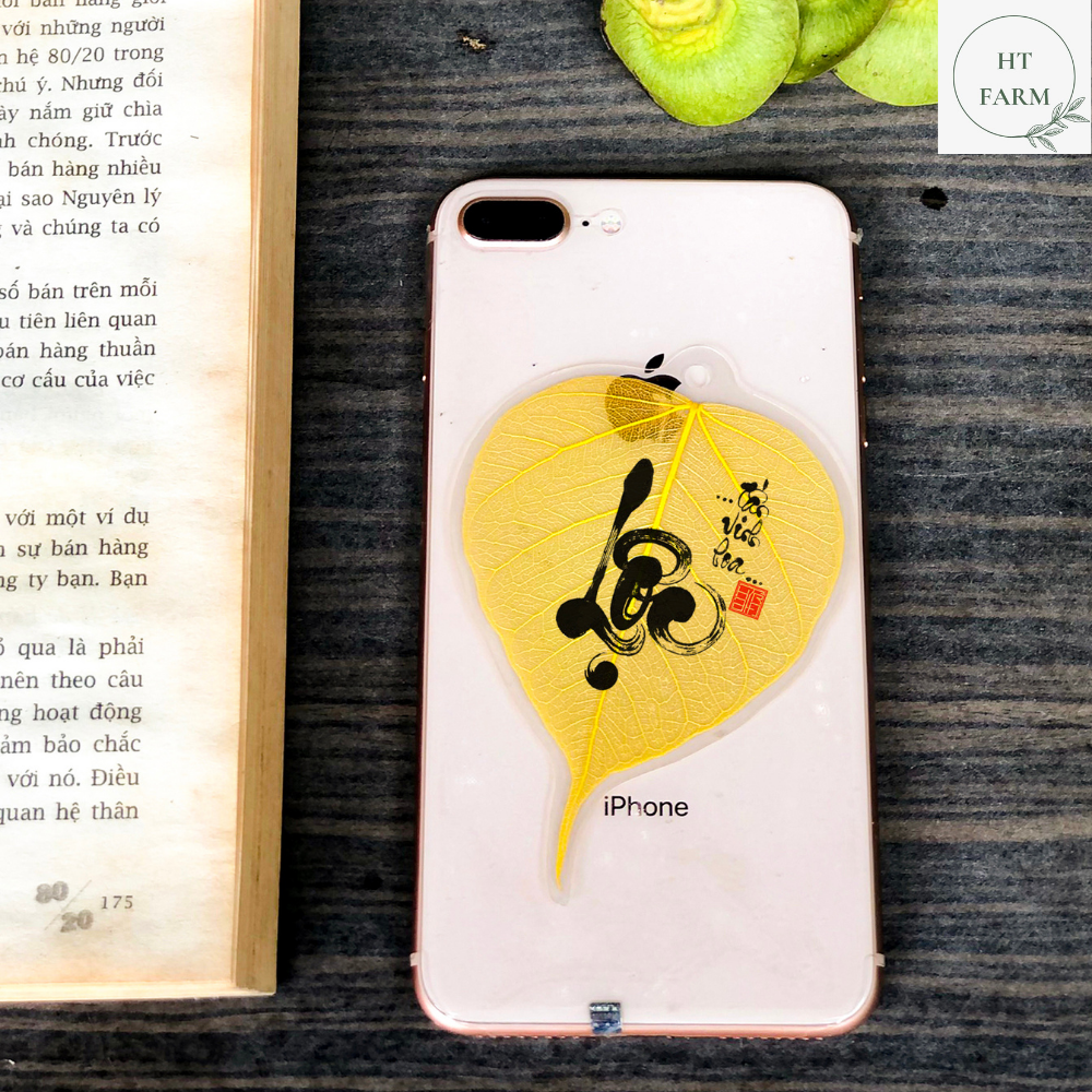 Lá bồ đề thư pháp - chữ lộc