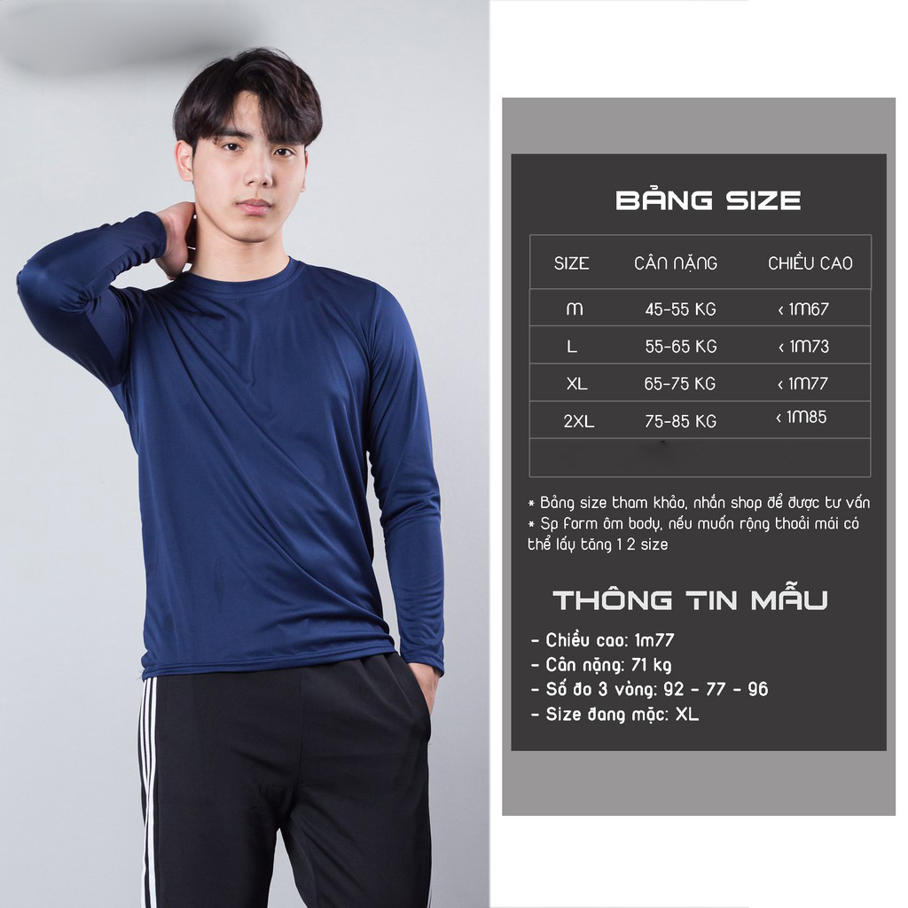 [HÀNG ĐỘC] Áo thun nam dài tay phong cách có nhiều màu để lựa chọn