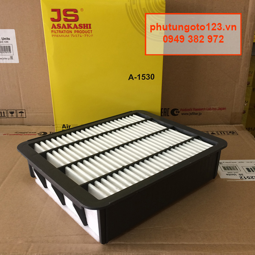 Lọc gió động cơ xe TOYOTA HIACE CÁ MẬP 2.5L, 2.7L và 3.0L 2013-2020 A1530 của JS Asakashi Nhật Bản