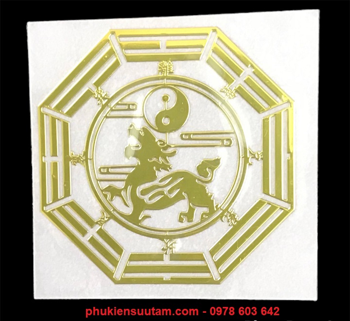 Miếng Dán Hình Tỳ Hưu Bát Quái Tròn - SP006183