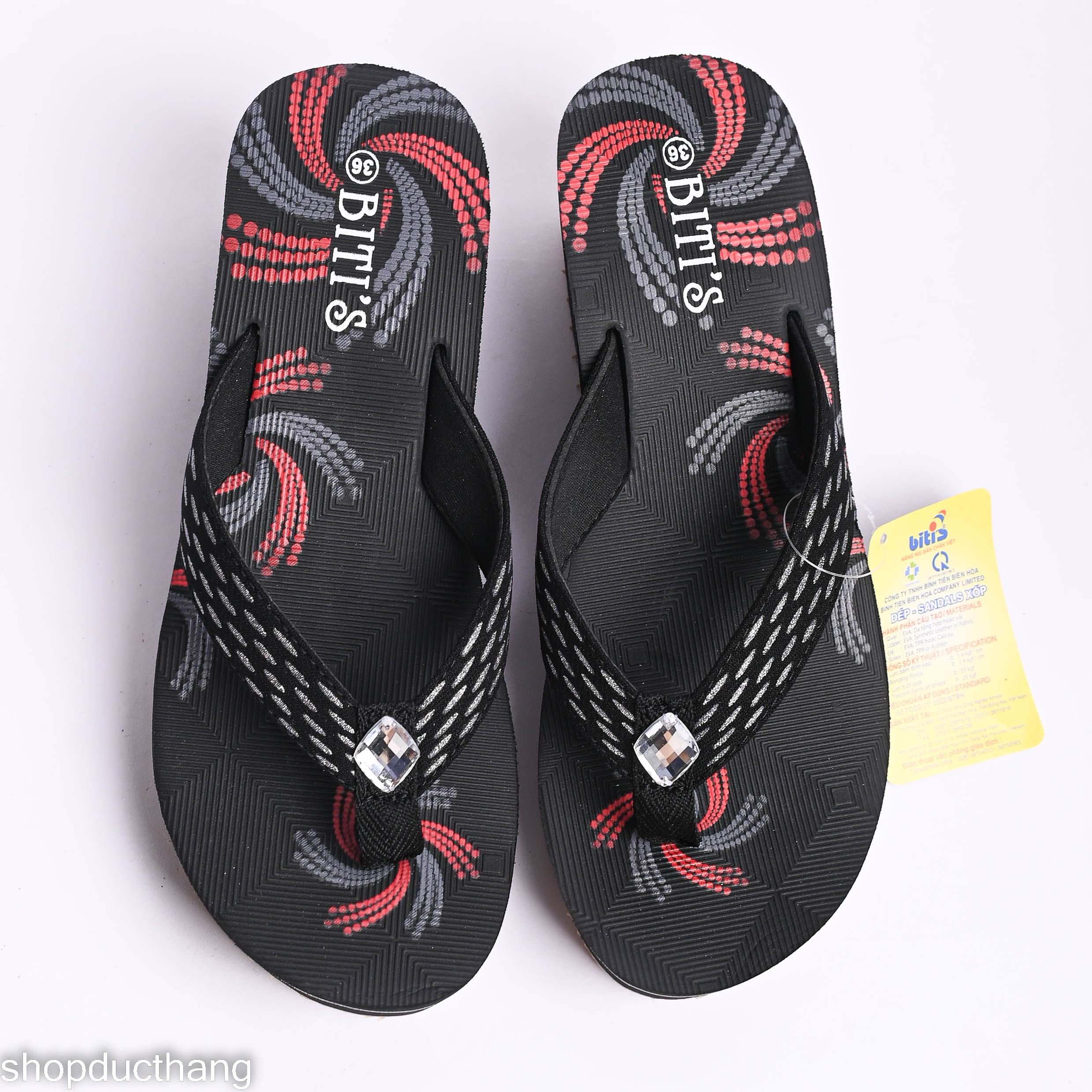 Dép quai kẹp xốp Bitis nữ đế 7cm